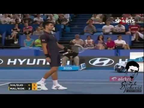Novak Djokovic Imitates Ana Ivanovic // Very Funny // HOPMAN CUP 2013 [HD]