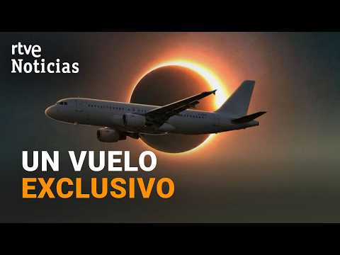 Iberia fleta un vuelo exclusivo para contemplar el eclipse desde el aire | RTVE Noticias