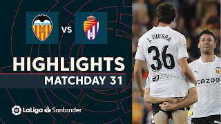 Videoresumen del Valencia - Valladolid