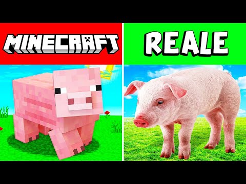 GLI ANIMALI DI MINECRAFT NELLA VITA REALE