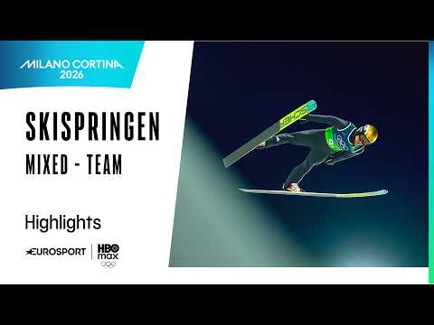 Nächste deutsche Medaillenchance im Mixed Team I Highlights deutsch I Olympia 2026 I Skispringen