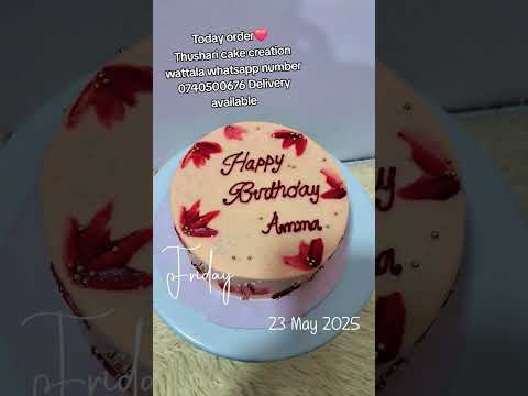 Thushari cake creation wattala whatsapp number 0740500676 Delivery available