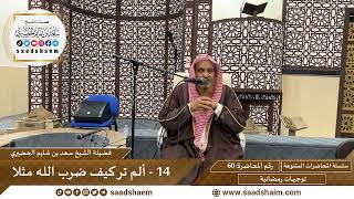 توجيهات رمضانية - 60 - ألم تر كيف ضرب الله مثلا - سلسلة المحاضرات للشيخ سعد بن شايم الحضيري image