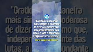 #Shorts - GRATIDÃO é o segredo para alcançar a verdadeira felicidade | MPBR @mensagensdepazbr