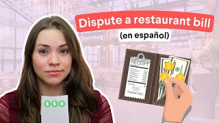 Learn Spanish: How to Dispute a Restaurant Bill | Intermediate and Advanced Spanish