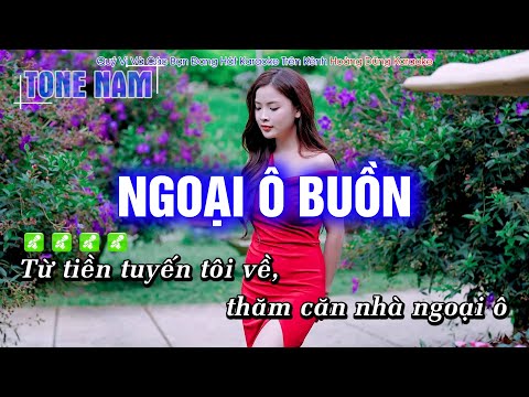 Karaoke Ngoại Ô Buồn (Tone Nam) Beat Công Tuấn cực hay - Hoàng Dũng Karaoke