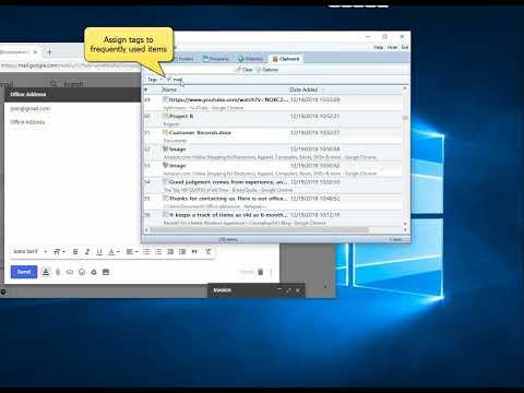 Quickly compose standard emails & attach files using RecentX