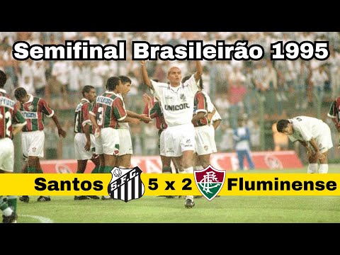 SANTOS 5 x 2 FLUMINENSE | EMOCIONANTE SEMIFINAL BRASILEIRÃO DE 1995 #futebol #brasileirão #santosfc
