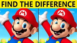 Only TRUE GENIUS can FIND THE DIFFERENCE! | 100% FAIL | MARIO PICTURE PUZZLE
