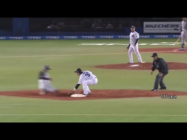 【7回表】マリーンズ・吉田が完璧な送球で盗塁阻止!! 2017/5/31 M-T