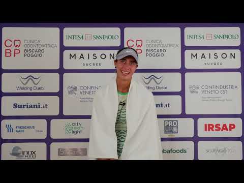 Olga Danilović post-match-interview