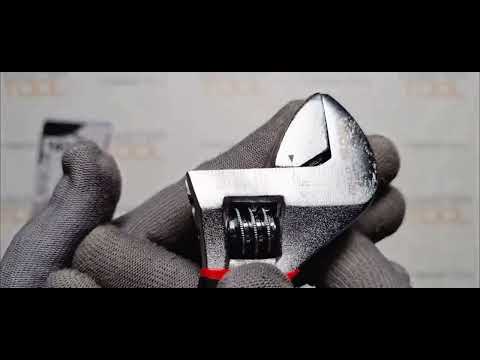 Ключ розвідний YATO : L= 200 мм, гумова ручка [6/60]