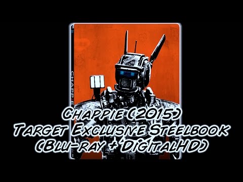 Chappie (2015) Target Exclusive Steelbook (Blu-ray + DigitalHD) | Unboxing