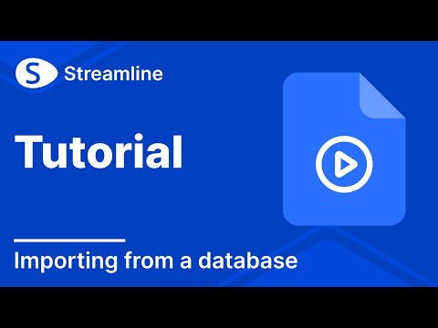 Importing from a database