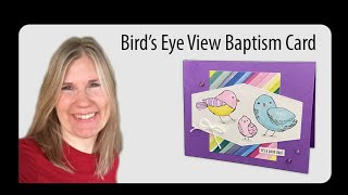 Bird's Eye View Baptism Card