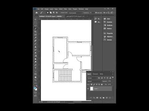 Architectural Floor Plan render in Photoshop