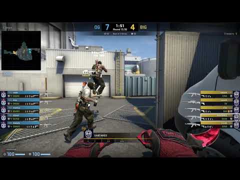 CS:GO POV Demo BIG XANTARES (25/17) vs OG (de_nuke)