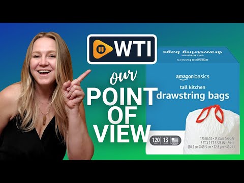 Amazon Basics Tall Kitchen Drawstring Trash Bags - WTI product video review