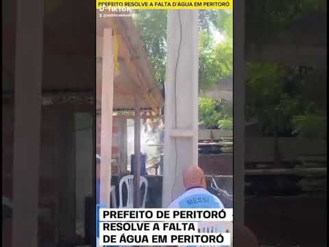 PREFEITO DR. JÚNIOR RESOLVER A FALTA DE ÁGUA EM PERITORÓ MARANHÃO