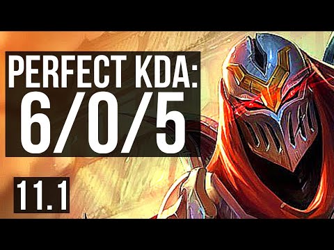 ZED vs PANTHEON (MID) | 6/0/5, Rank 8 Zed, 300+ games, Dominating | EUW Master | v11.1