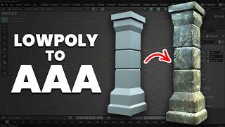 How to Turn Low Poly Models into AAA Game Assets - Blender 5