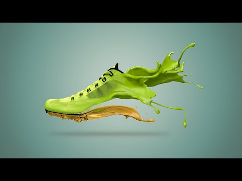 How to make Shoe Paint Splash in Photoshop CC