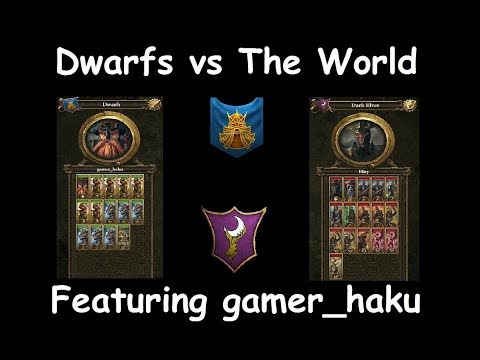 Dwarfs vs Dark Elves featuring gamer_haku