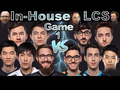 LCS In House Game 1 | Bjergsen,Doublelift,Svenskeren..VS Nisqy,Stixxay,Closer..