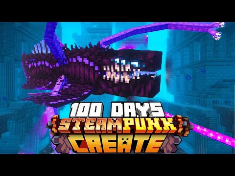 Surviving 100 Days in Hardcore Steampunk Minecraft!