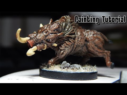 Repainting "boar" miniature - Quick tutorial