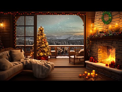 24/7 Classic Christmas Music with Fireplace🎄 Instrumental Christmas Piano & Relaxing Fire Sounds