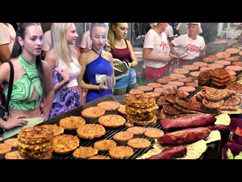 Biggest Street Food Fest of Serbia. 'Rostiljijada' Grilled Meat Festival in Leskovac, Srbija