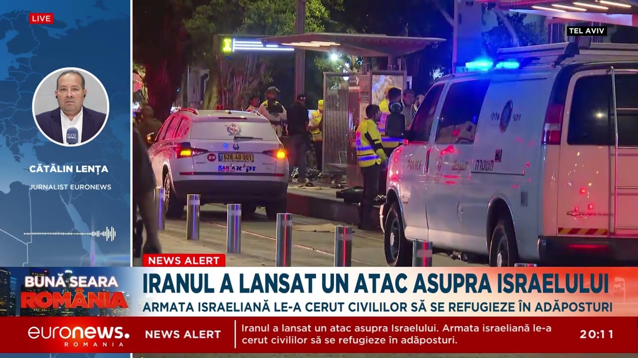 Armata israeliană a anunțat că Iranul a lansat un atac cu 500 de rachete