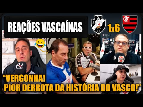 REAÇÕES dos VASCAÍNOS - VASCO 1x6 FLAMENGO - GOLEADA HISTÓRICA - VAMOS RIR DO VASCO!
