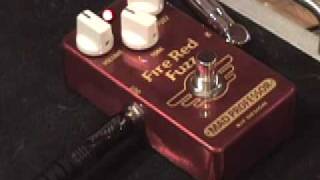 Mad Professor FIRE RED FUZZ guitar efffects pedal demo Gibson SG & Fender Blues Jr