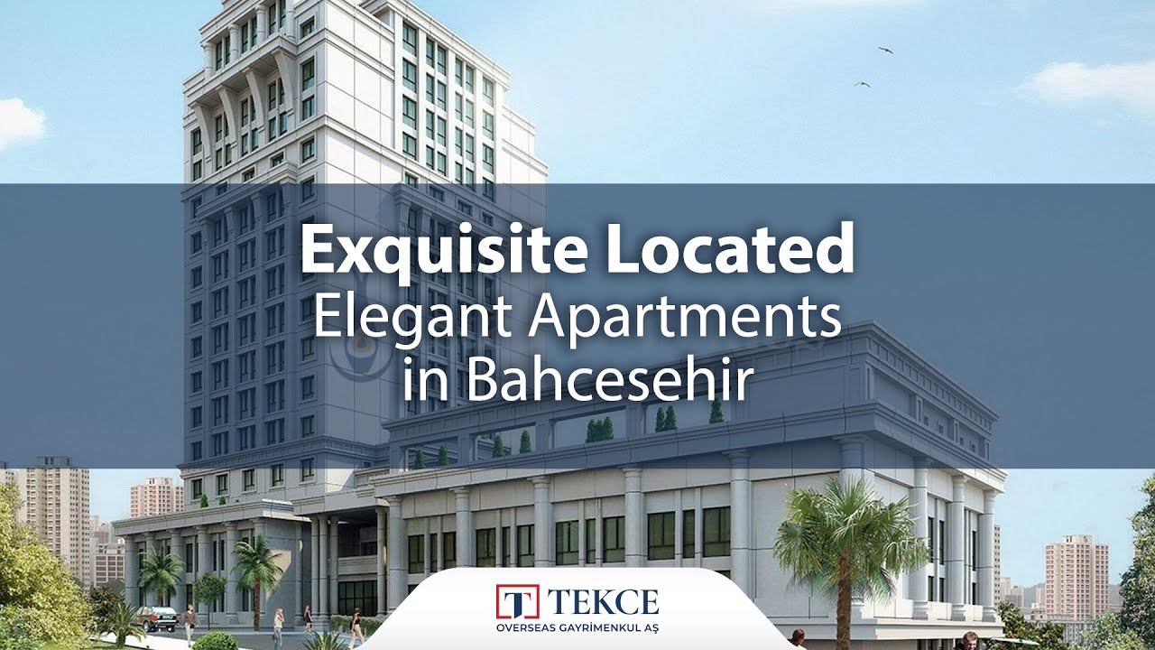 Luxe Apartments in Pond View Complex in Istanbul Bahcesehir