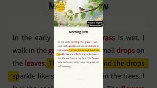 English Listening Practice – Moring Dew | Short English Story with Subtitles