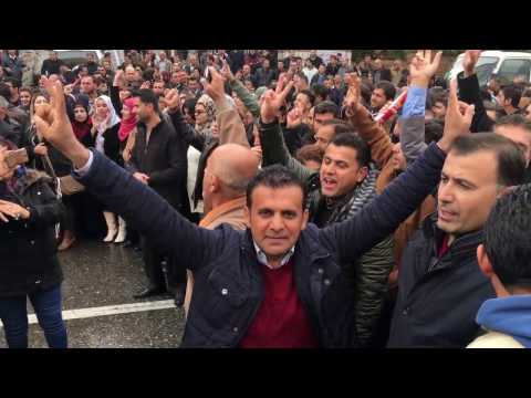 The demonstration of teachers and public employees on 1st of December 2016