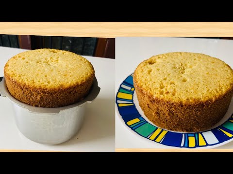 BASIC SPONGE CAKE RECIPE|SPONGE CAKE IN PRESSURE COOKER|VANILLA SPONGE CAKE WITHOUT OVEN