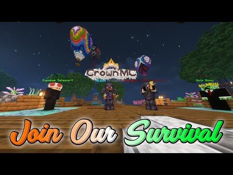 Minecraft with Fun Live Stream👑 CrownMC Survival & Lifesteal