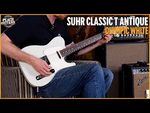 Suhr Classic T Antique Olympic White Indian Rosewood image 11