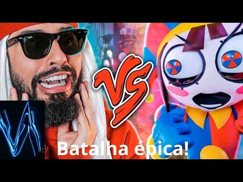 (react) Pomni (the amazing digital circus) vs mussa.-batalha de rap.