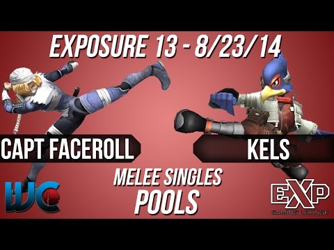 EXPosure 13 - Captain Faceroll (Sheik) vs. Kels (Falco) Melee Pools