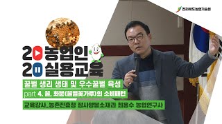 [ 꿀벌 생리 생태 및 우수꿀벌 육성 ] part 4. 꿀, 화분(꿀벌꽃가루)의 소비패턴