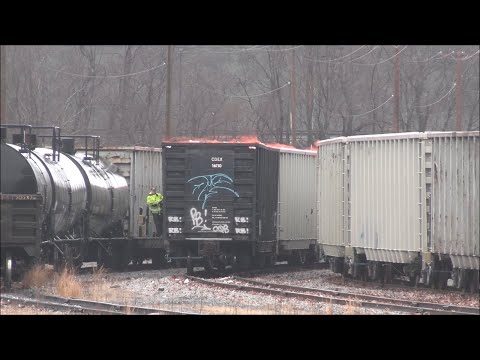 Restored rail yard tracks - Mass Coastal's Otis Train in Middleboro, MA - 3/2023