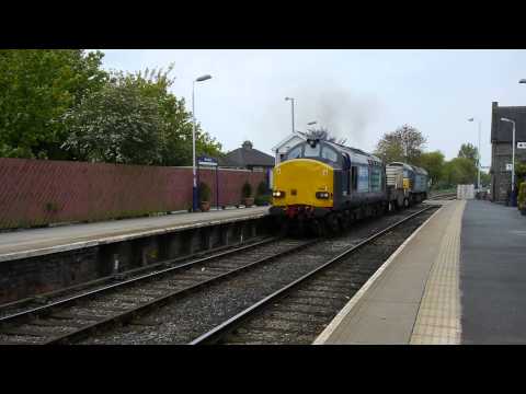 37612 & 57002, 6C52 Heysham - Sellafield, Bare Lane, 18/05/12