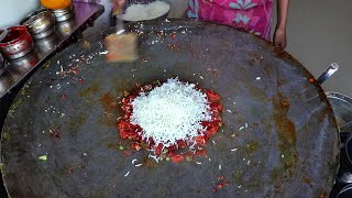 Tastiest Veg. Pulao Making At Maganlal Pav Bhaji | Road Side Healthy Meal | Indian Street Food