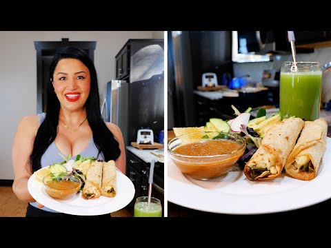 Taquitos and Agua fresca Recipe | CHAYOTE CUCUMBER AGUA FRESCA | COOKING WITH VIEWS ON THE ROAD