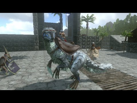 Em Busca e Domando therizino level alto do servidor. ARK SUVIVAL MOBILE #therizinosaurus