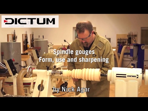 Spindle Gouges - Form, use and sharpening - with Nick Agar - DICTUM tutorial video